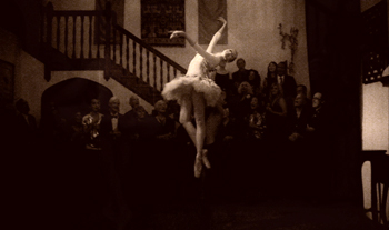 Sylvie Volosov as The Ballerina in Paul Festa's silent-film comedy The Glitter Emergency